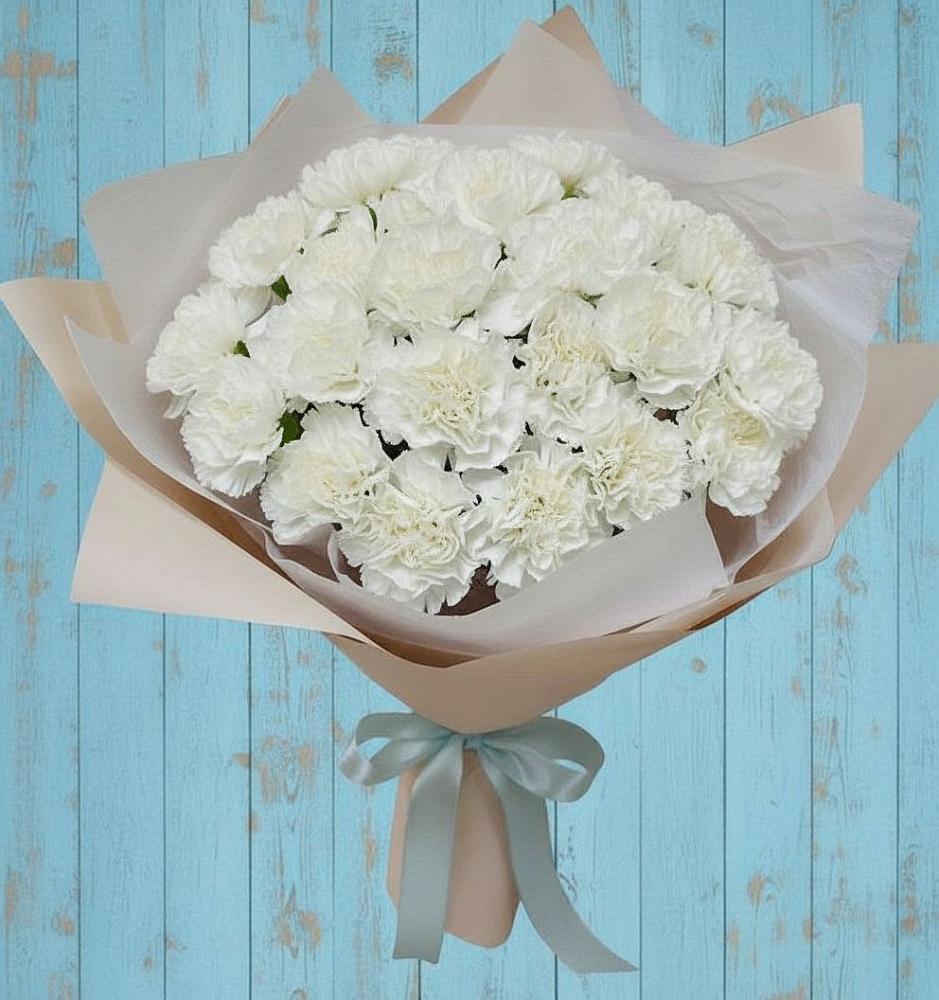 Букет цветов из: Гвоздики в Новое Грешино