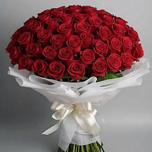 Букет 101 Красная роза Блэк Мэджик в Новое Грешино