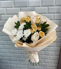 Букет цветов из:  Розы и Хризантемы в Новое Грешино