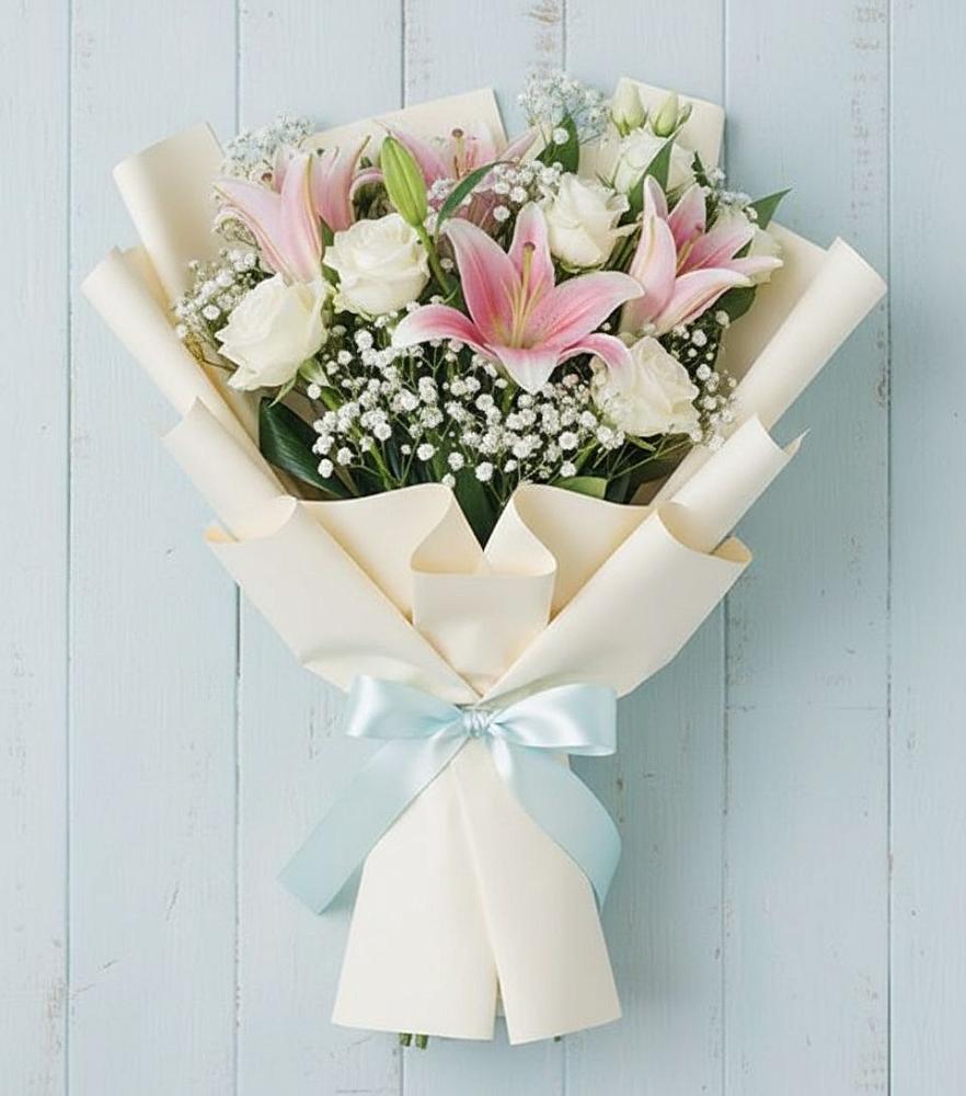 Букет цветов из: Лилии в Новое Грешино