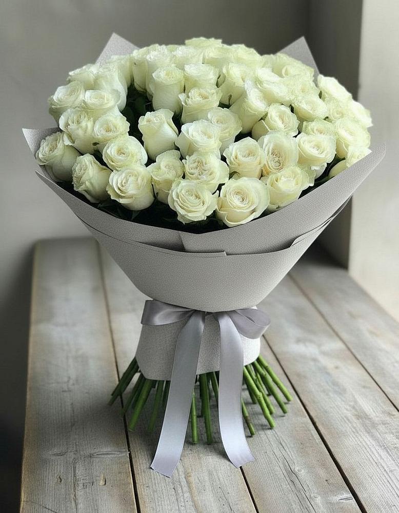 Букет 35 Белых роз в Новое Грешино