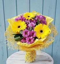 Букет цветов из:  Хризантемы и Герберы в Новое Грешино
