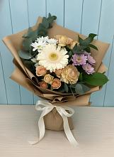 Букет цветов из:  Герберы и Хризантемы в Новое Грешино
