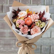 Букет цветов из:  Гвоздики, Хризантемы и Розы в Новое Грешино