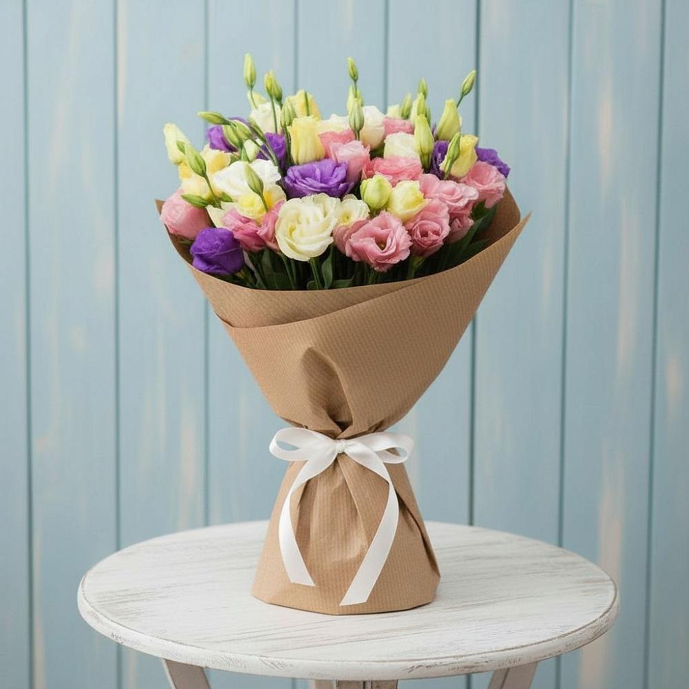 Букет цветов из: Лизиантусы в Новое Грешино