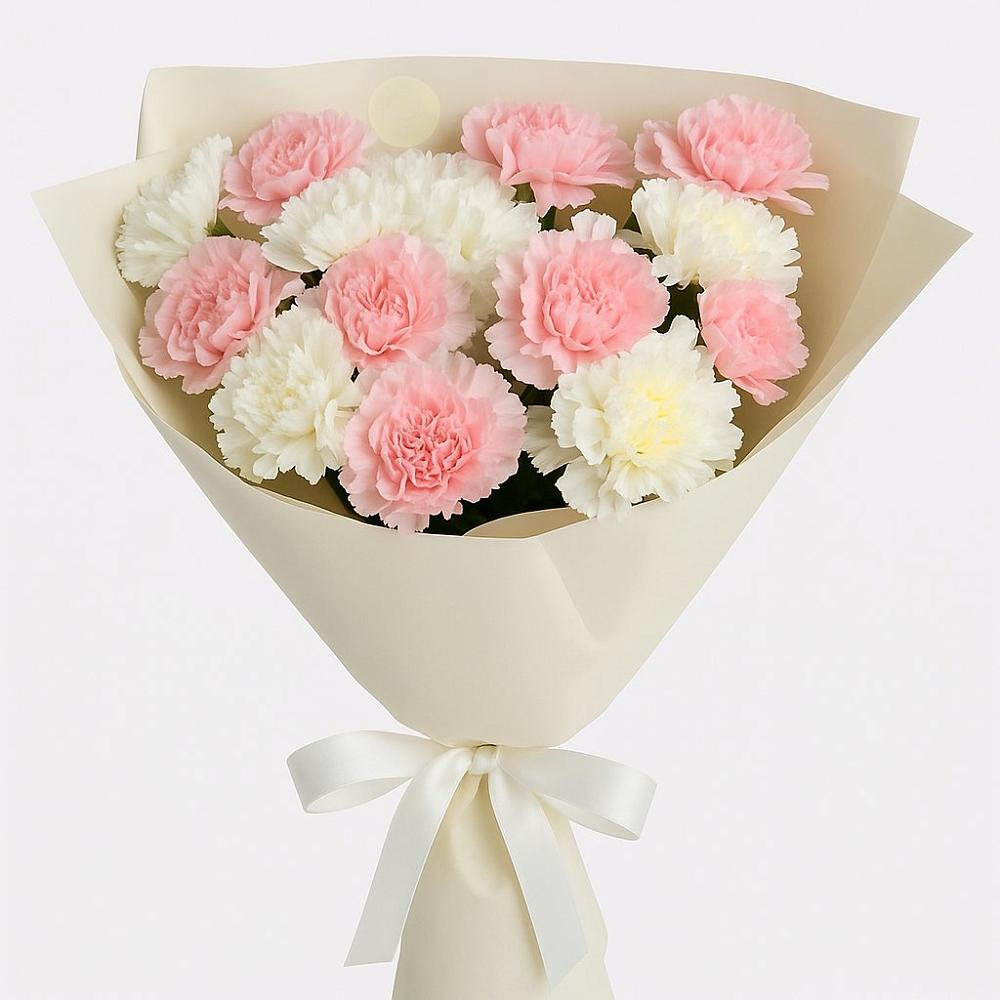 Букет цветов из: Гвоздики в Новое Грешино