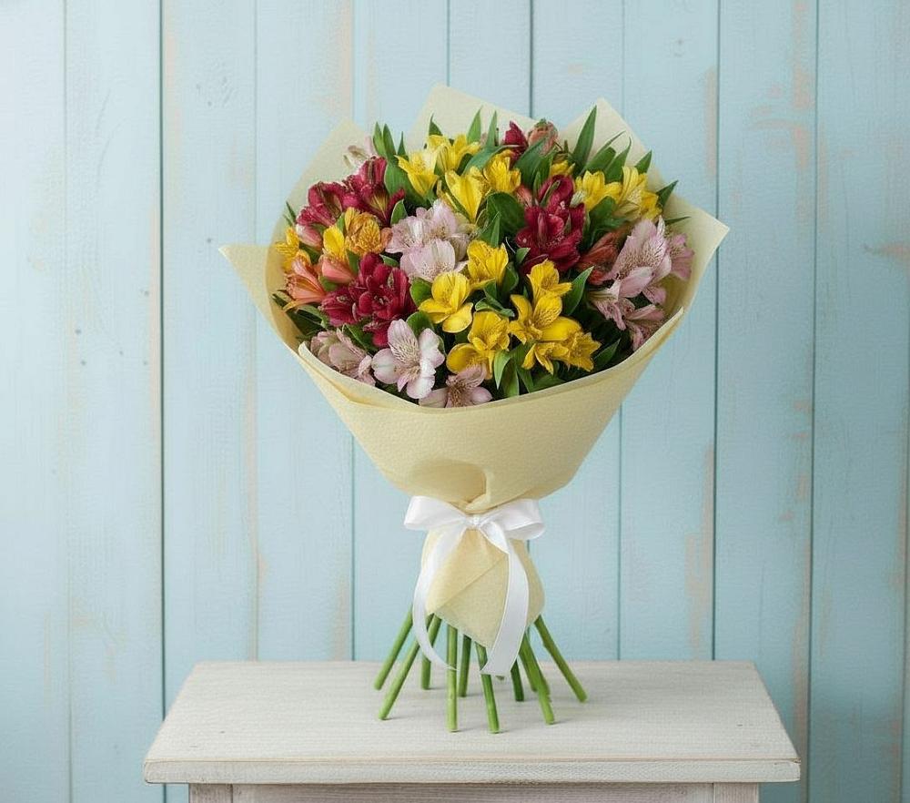 Букет цветов из: Альстромерии в Новое Грешино