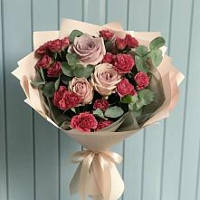 Букет цветов из:  Гвоздики и Розы #REPLACE_PRED# Новое Грешино