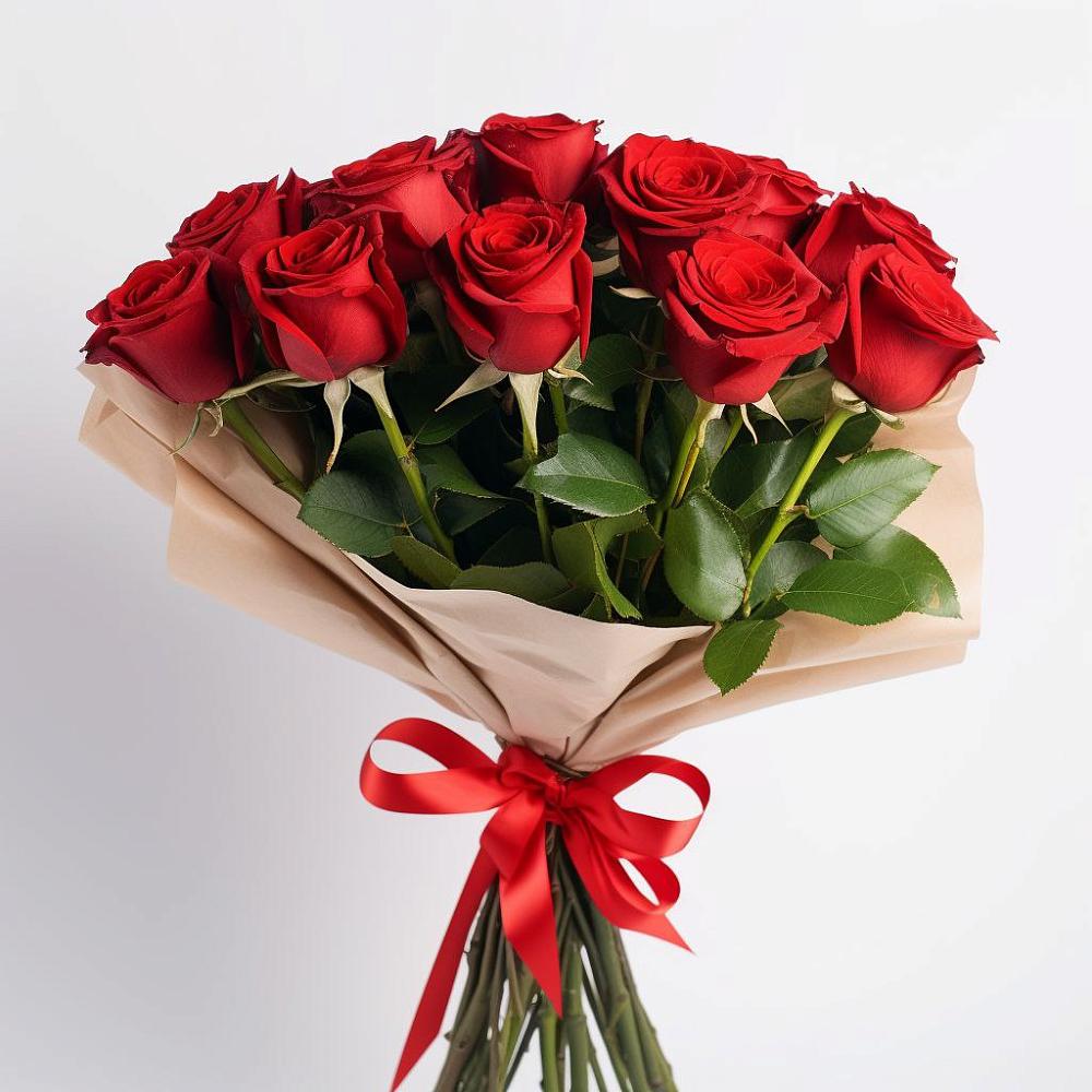Букет 11 Красных роз Эдлесс Лав в Новое Грешино