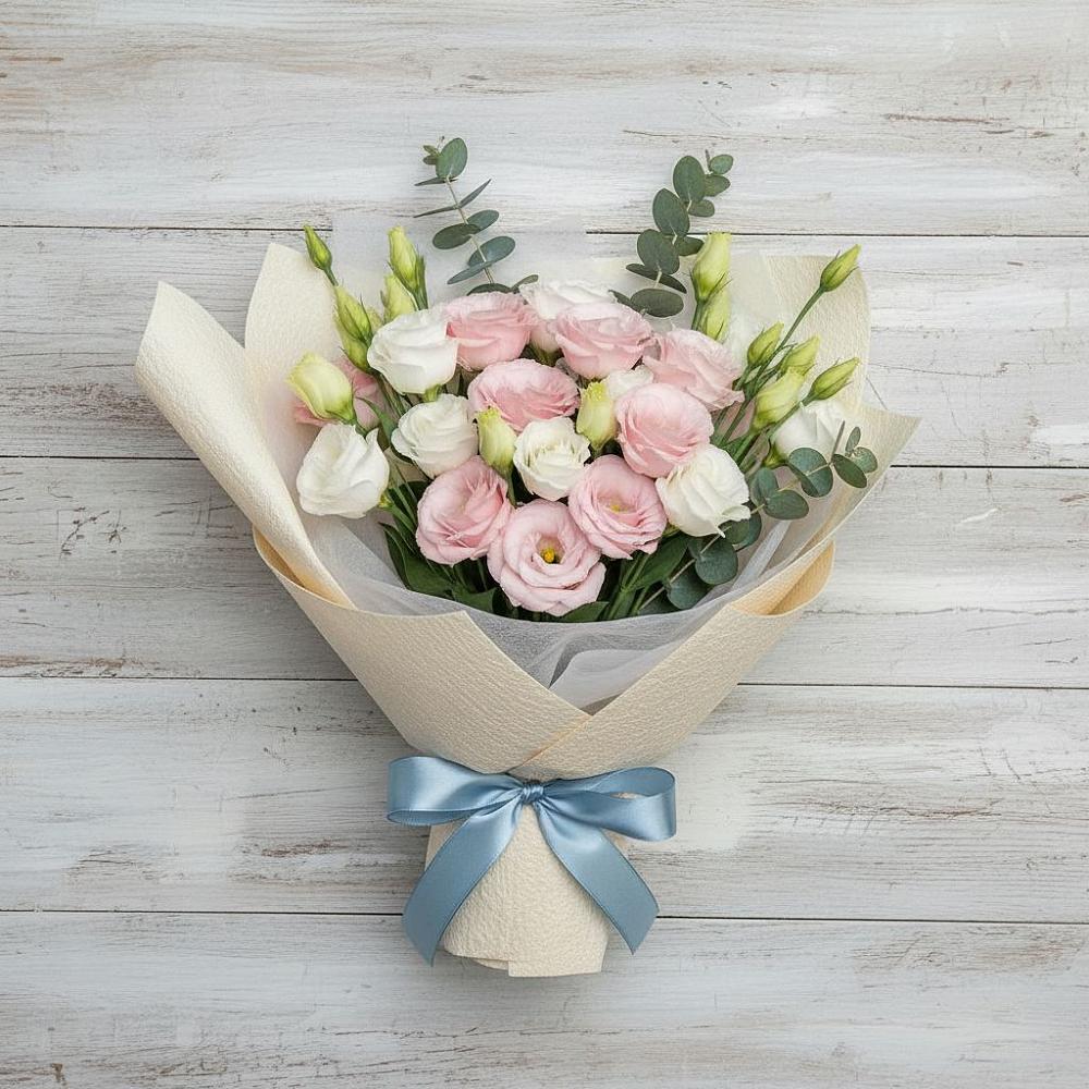 Букет цветов из: Лизиантусы в Новое Грешино